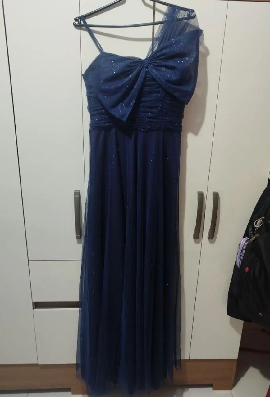 VESTIDO DE FESTA AZUL