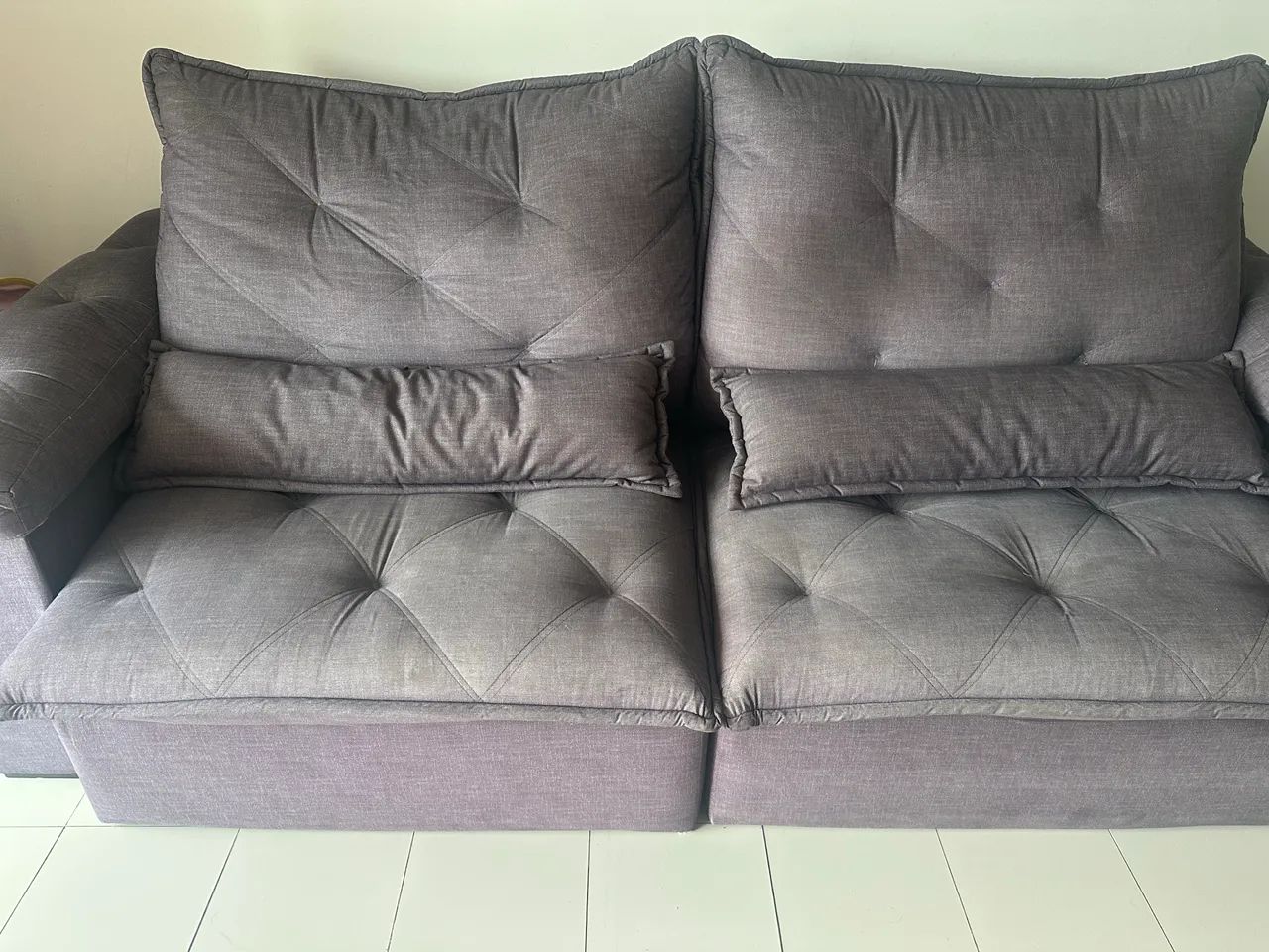 Sofá cinza retrátil  - Foto 2