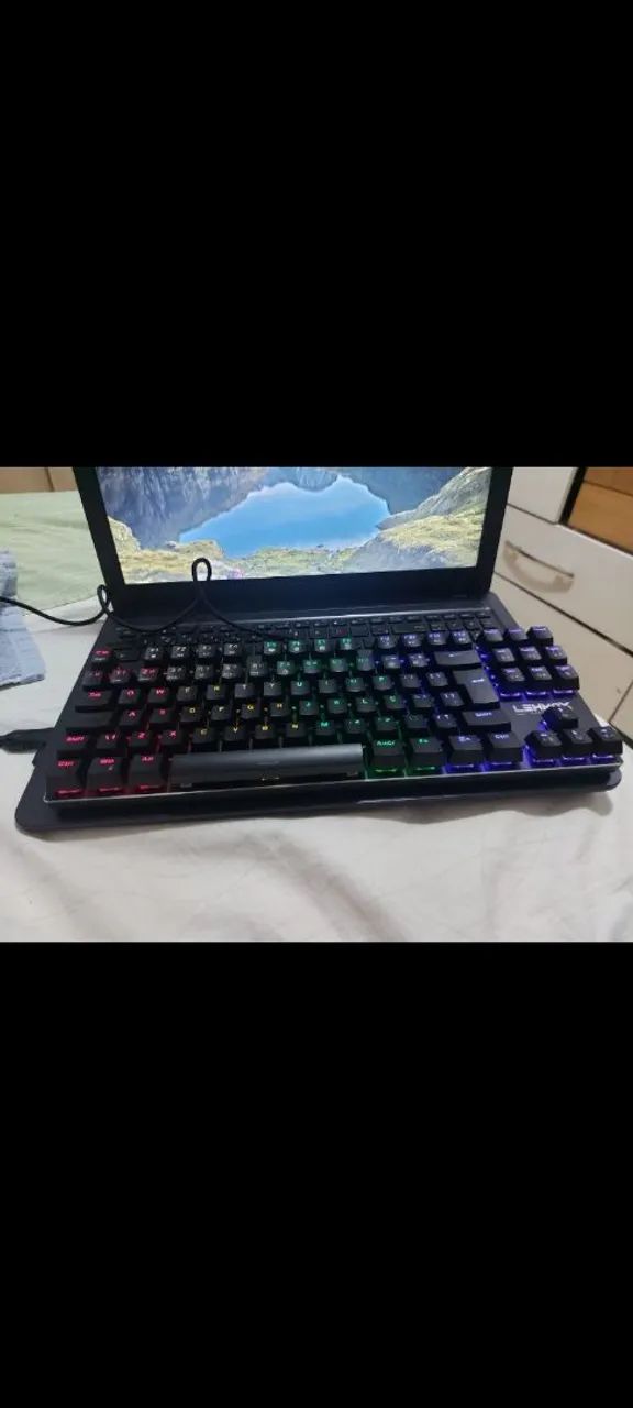 Teclado Gamer Mecânico Lehmox GT-T2 RGB - Perfeito Estado - Foto 2