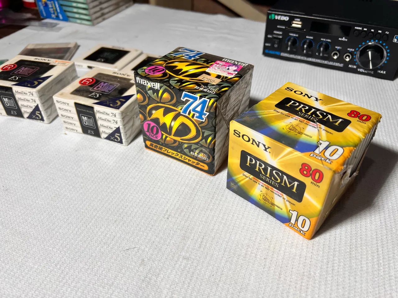 LOTE 37 MD LACRADOS SONY MAXEL ETC