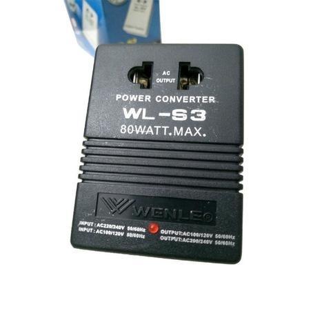 Transformador e Conversor 80w Wl-s3 Wenle 110 220v ou 220 110v Ac Ac Potencia Tomada Casa - Foto 4