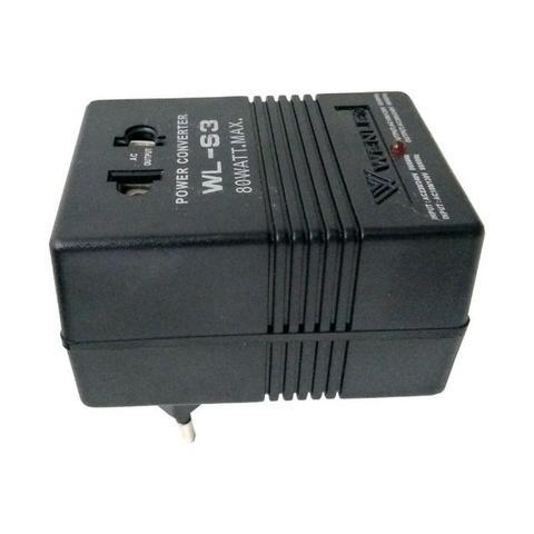 Transformador e Conversor 80w Wl-s3 Wenle 110 220v ou 220 110v Ac Ac Potencia Tomada Casa - Foto 3
