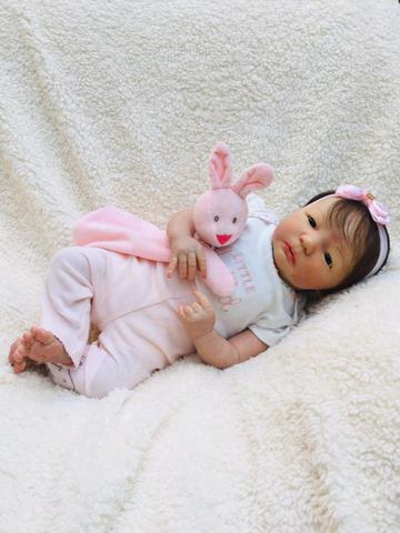 Bebê reborn menina olhos abertos - Foto 2