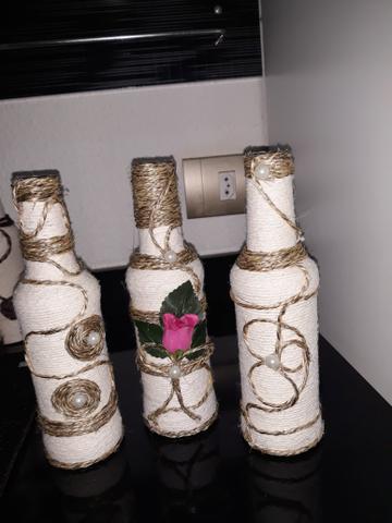 Garrafas decoradas - Foto 4