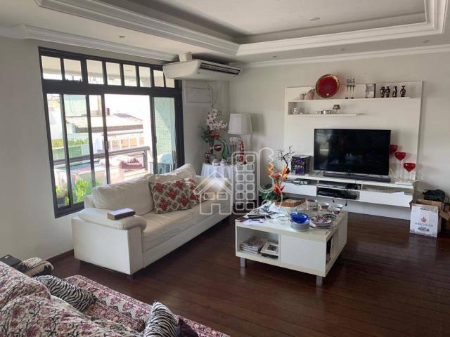 Apartamento com 4 dormitórios para alugar, 296 m² por R$ 4.000,00/mês - Icaraí - Niterói/R - Foto 9