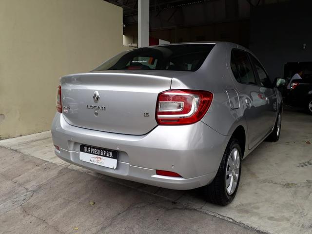 Renault 2013/2014 logan 1.6 expression Flex completo prata impecável confira - Foto 8