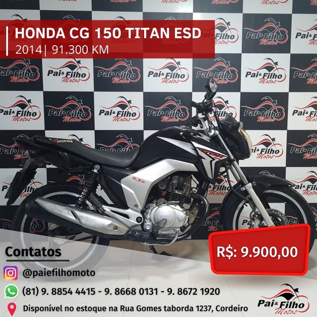 HONDA CG 150 TITAN ESDI ANO 2014 FINANCIAMOS EM ATE 48X