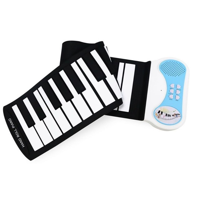 Teclado Musical Piano Digital em Silicone Flexivel Instrumento