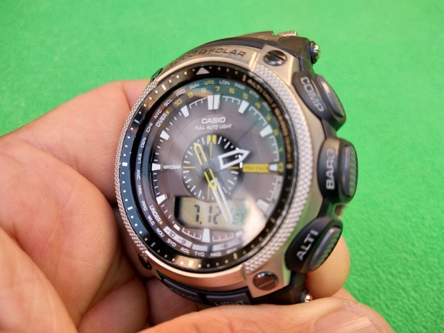 relogio casio protrek titanium