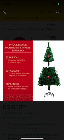 Árvore de Natal grande - Objetos de decoração - Setor Marista, Goiânia  1137348480 | OLX