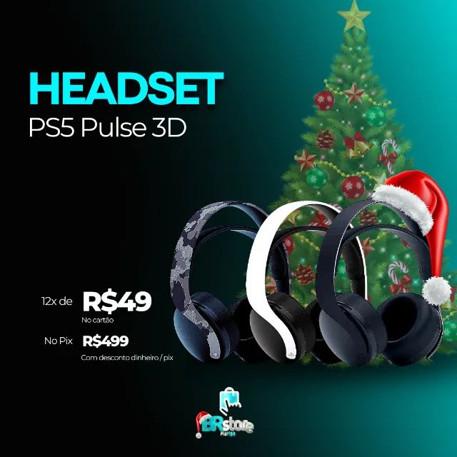 lojas para venda 1,01 Headset Fone Pulse 3D compatível PS5/PS4/PC
