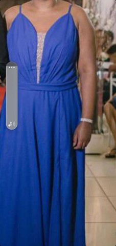 Vestido festa azul royal