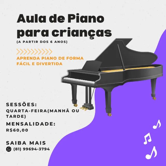 Custo de Aula de Piano Infantil Socorro - Aula de Piano para