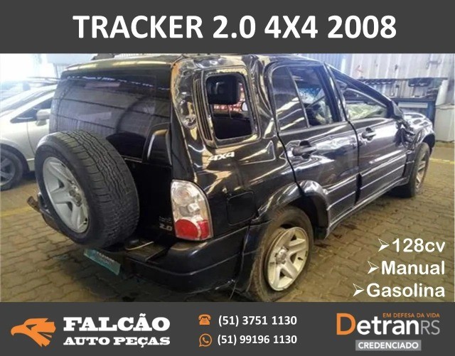 chevrolet tracker 2.0 2008 2008 Gasolina 4x4 em peças sucata - Foto 4