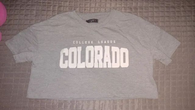Blusa cropped feminina colorado