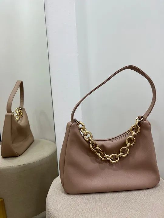 bolsa de ombro corrente areia - Foto 4