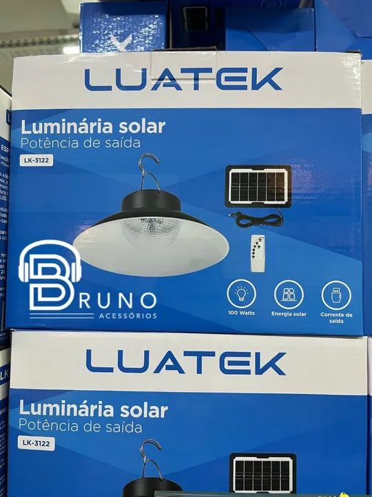 Luminária solar 100w