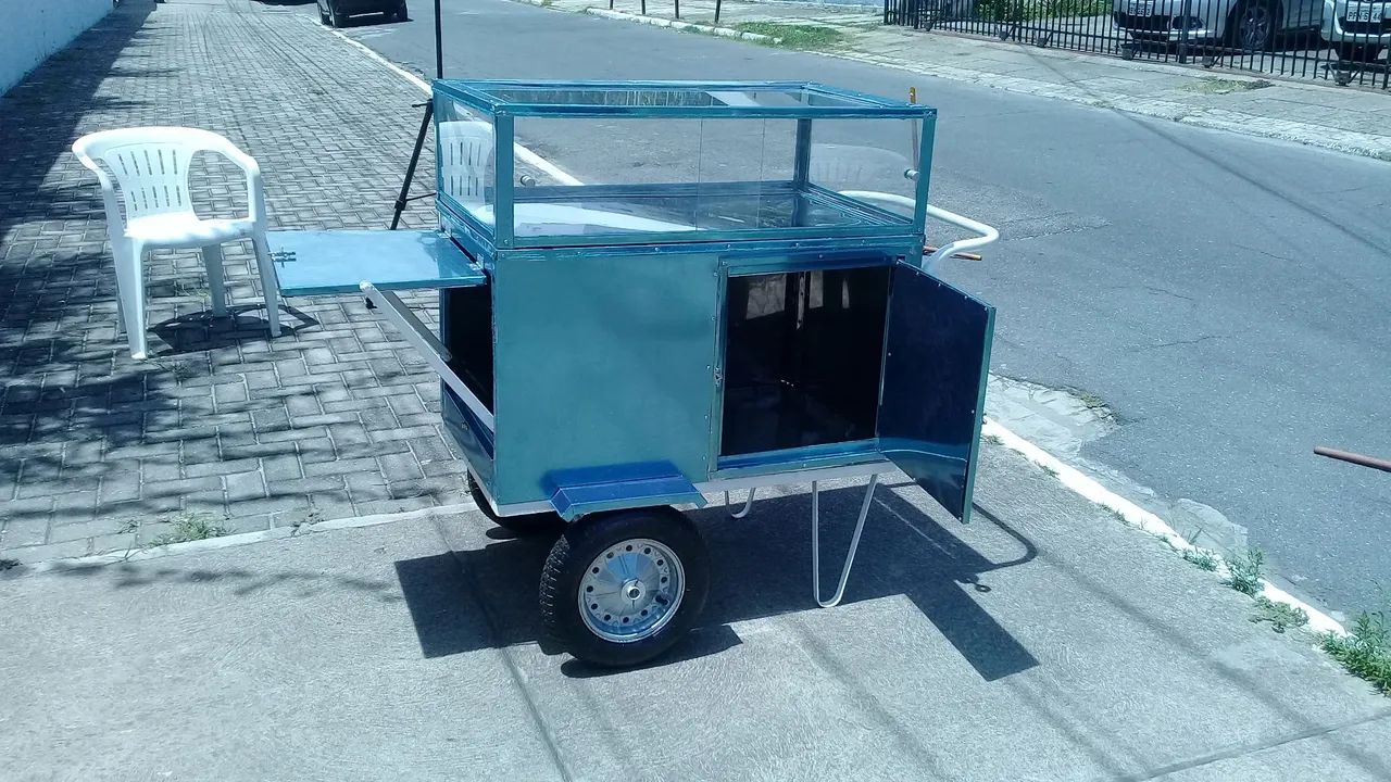 Carrinho de BOLO TORTAS - Novo - Ideal para Lanches e Alimentos - Foto 2