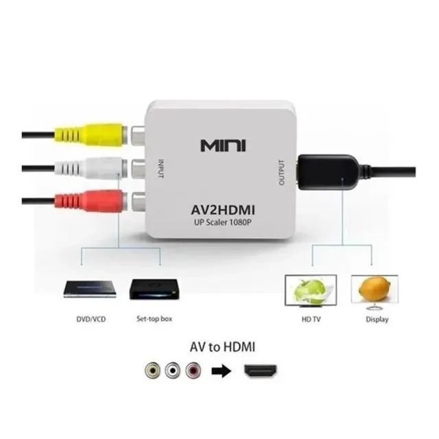 Conversor de Video Rca Av Para Hdmi  - Foto 4