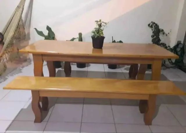 Mesa com 2 banco direto de fabrica  - Foto 2