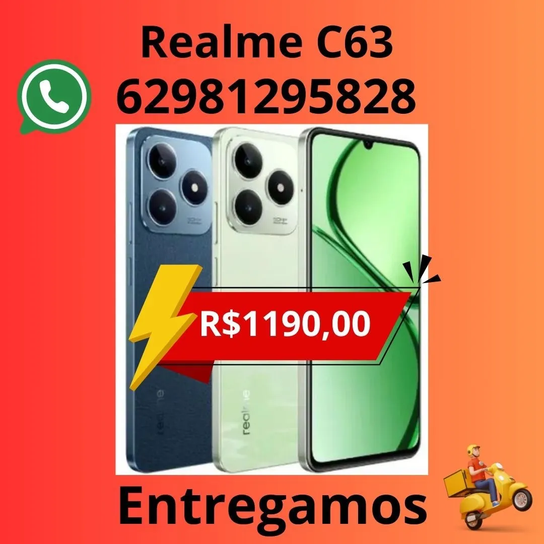 Celular Realme C63 4G 256Gb 08Gb Ram Lacrado Global Entregamos
