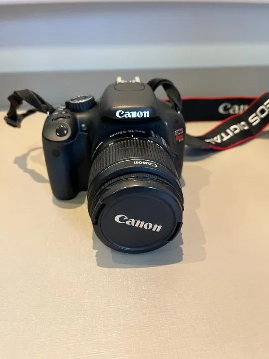 Câmera Digital Canon EOS REBEL T2i Lentes 18-55mm - Foto 3