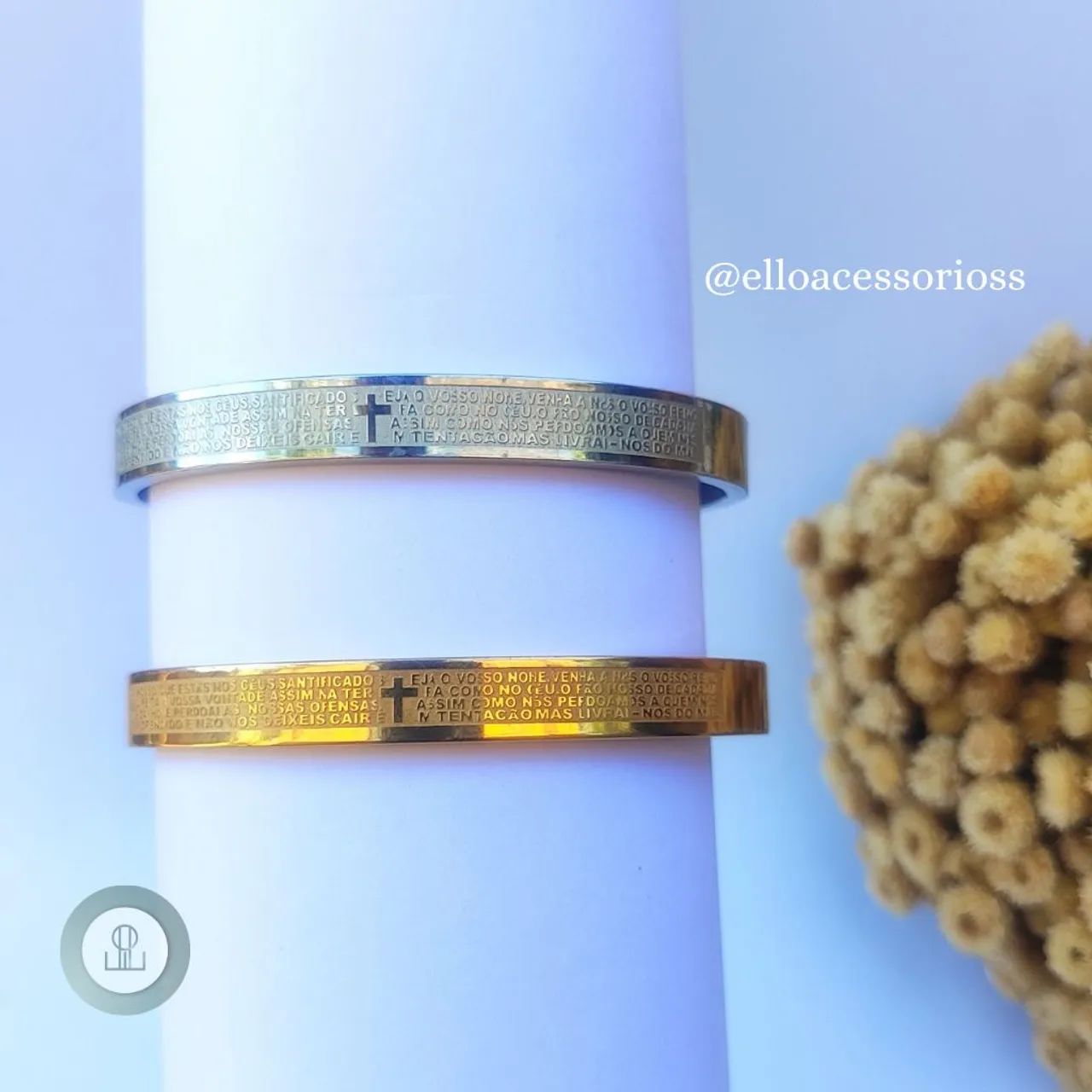 Bracelete Masculino Oração Pai nosso  - Foto 3