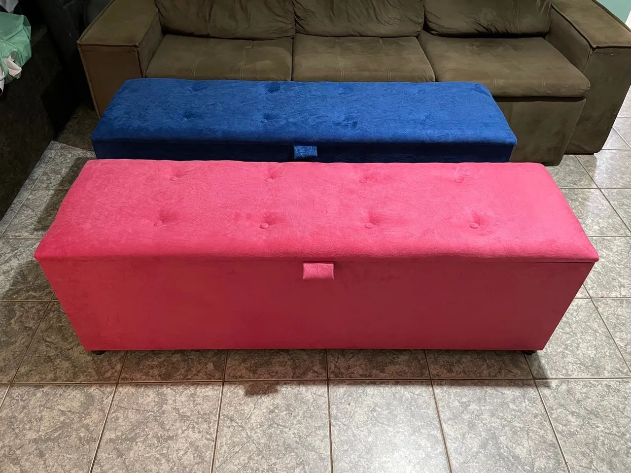 Bua estofado organizado brinquedo Puff