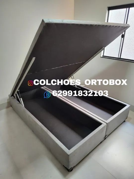 Box baú Queen size 158x198x41 - Foto 4