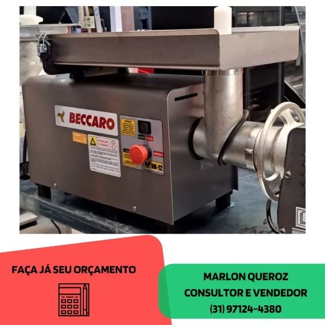 Picador de Carne Inox Beccaro Novo