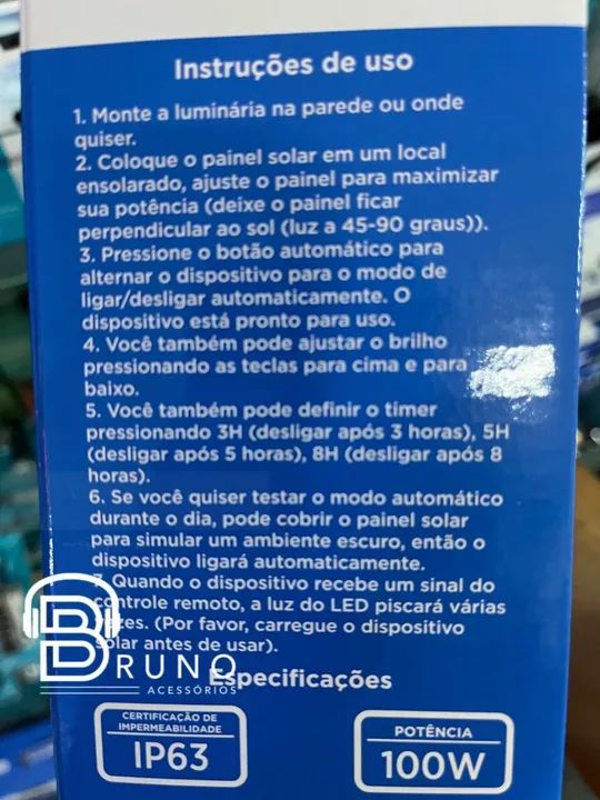 Luminária solar 100w - Foto 2