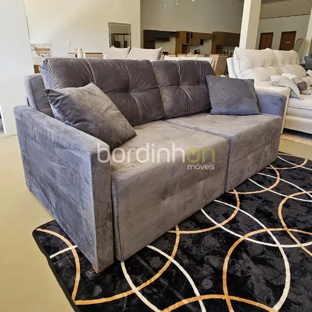 Sofá Cama Sem Caixa Modelo Compacto 2,00m Comprimento Queima de Estoque