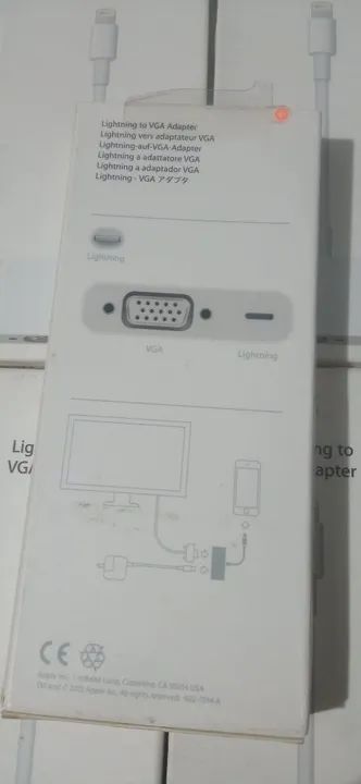 Cabo Adaptador Lightning Para Vga - Vga Para iPhone E iPad - Foto 5