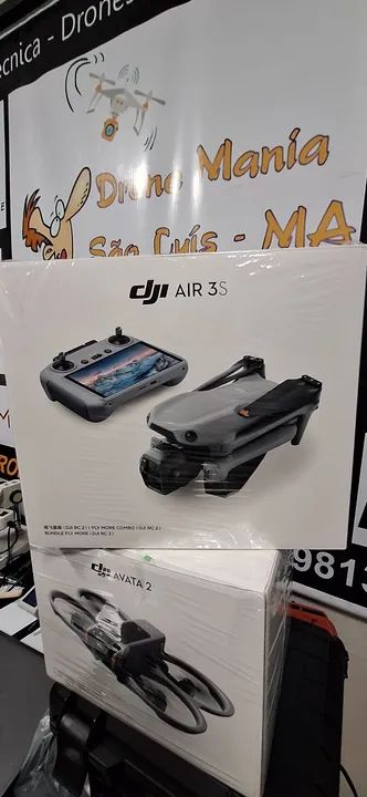 Drone DJI Air 3S Novo lacrado parcela 12x