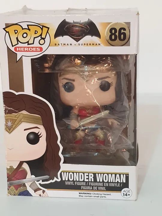 Boneco Funko Pop Wonder Woman mulher maravilha 