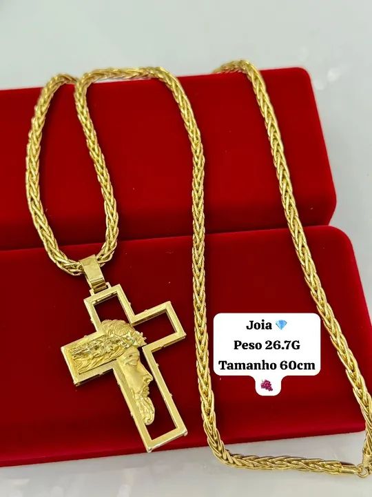 Corrente de ouro 18k palmeira