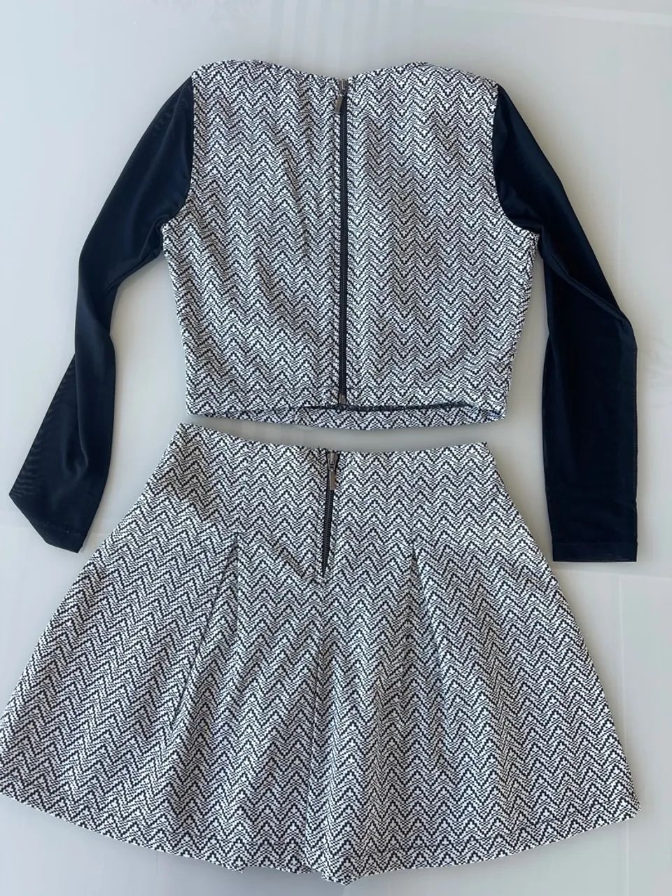 Conjunto saia e blusa tule preto P - Foto 4