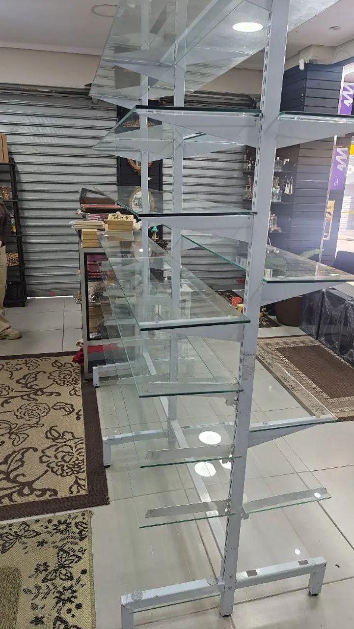 Expositor/Prateleira de Vidro para Comércio - Foto 2