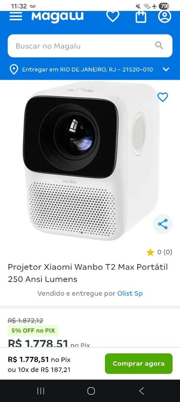 Projetor portátil Xiaomi Wanbo T2 max - Foto 4