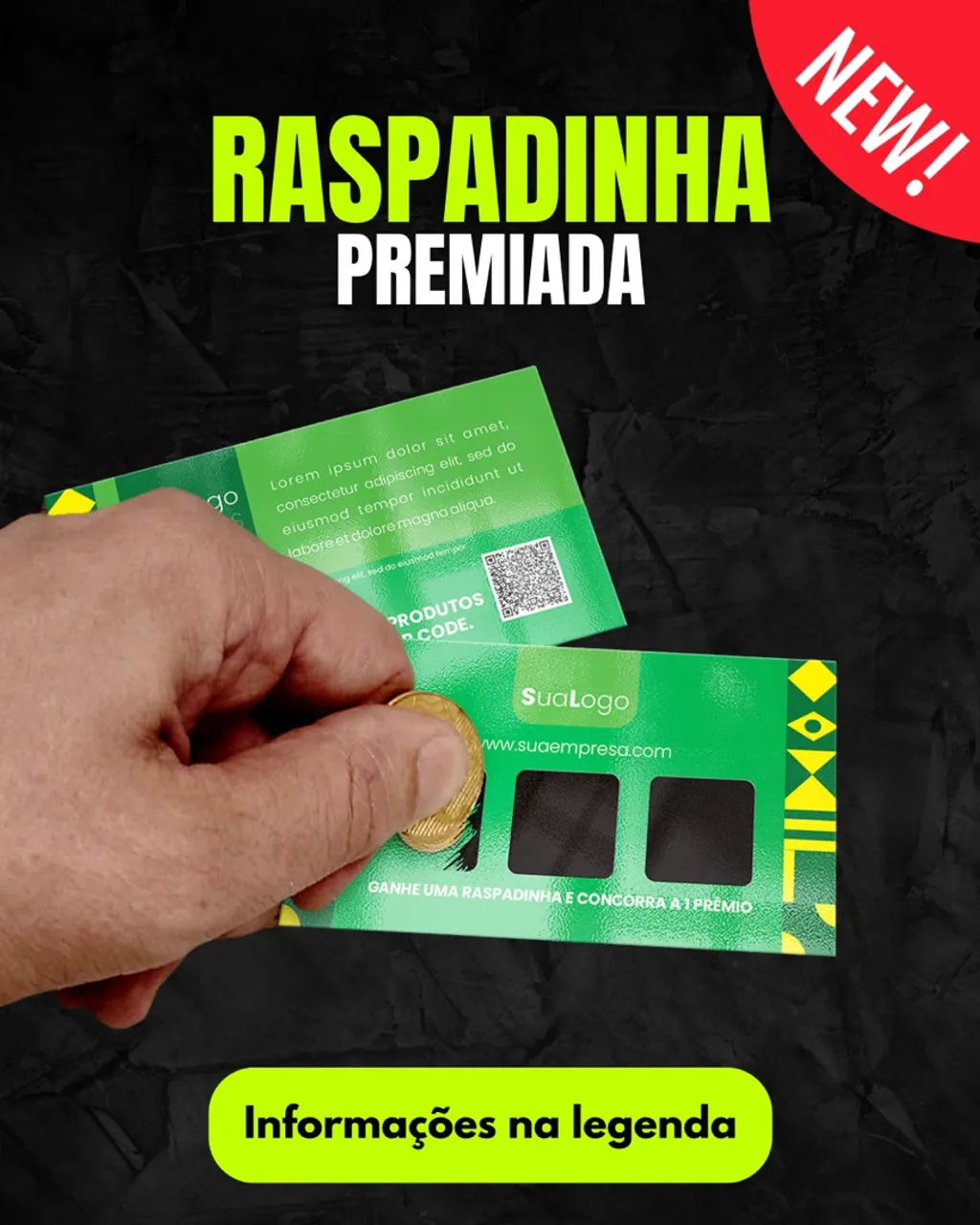 Raspadinha Premiada Personalizada para seu comércio