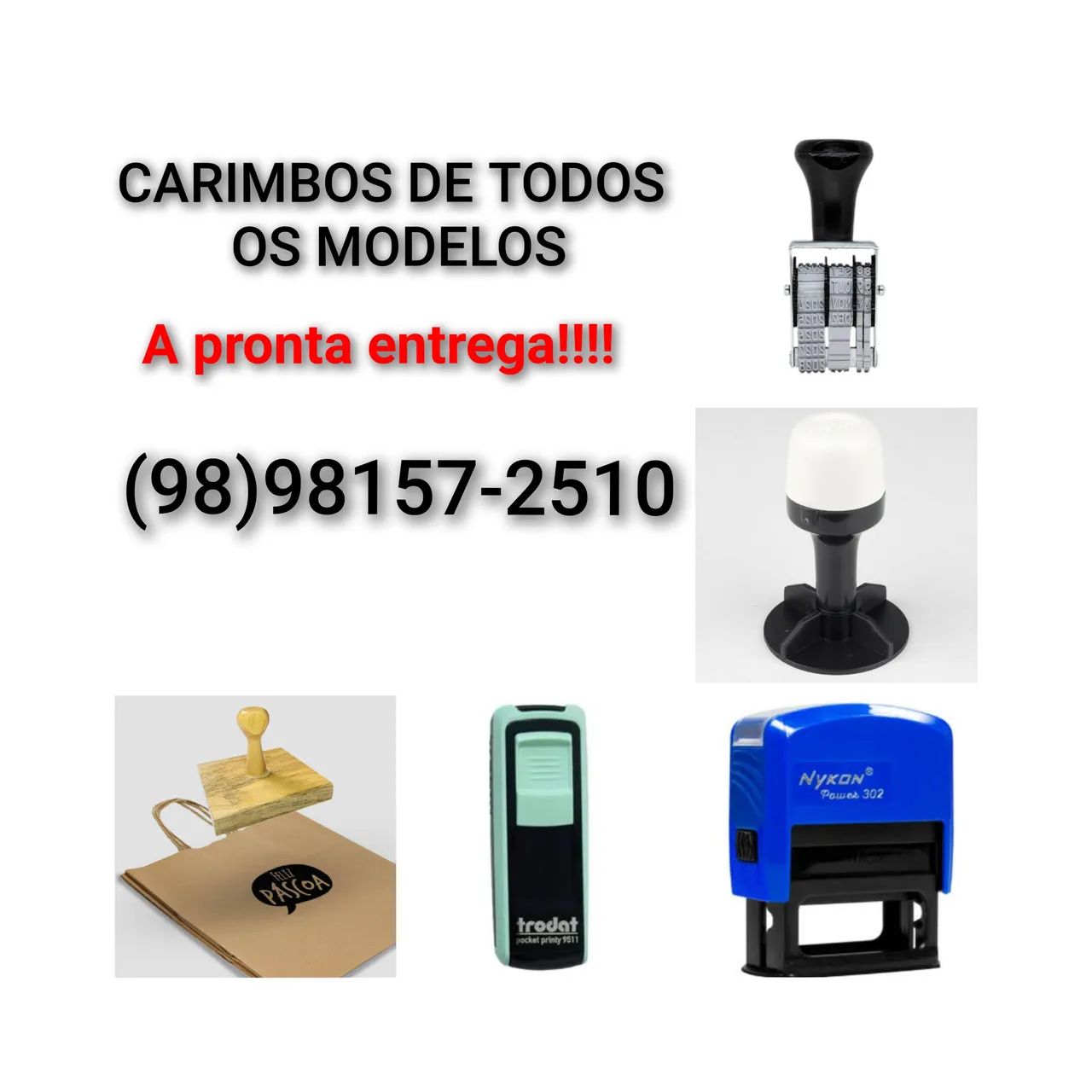 Carimbos de Todos os Modelos - Pronta Entrega