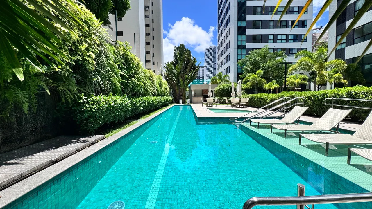 Apt para aluguel no Beach Class Jaqueira, de 1 quarto mobiliado , Recife - PE