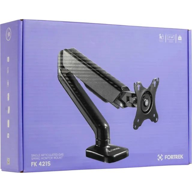Suporte Articulado 17?-32 P/monitor Com Pistão a Gás Fortrek Fk 421s *ENTREGA GRÁTIS* - Foto 5