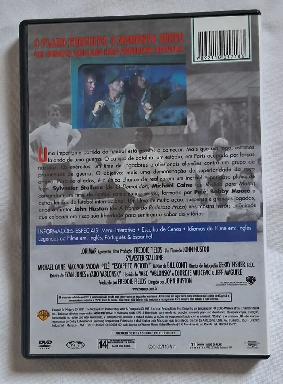 DVD Fuga Para a Vitória (Escape to Victory) - Foto 2