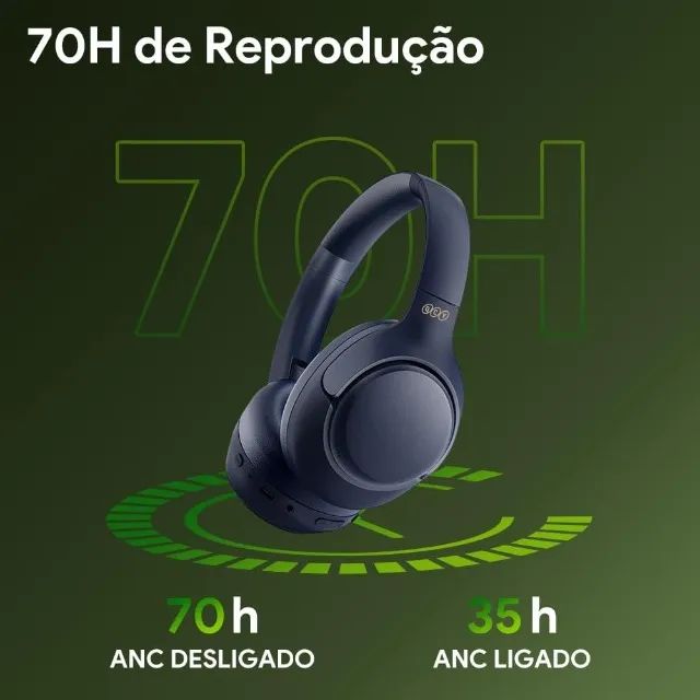 Fone QCY H3 Preto - Foto 4