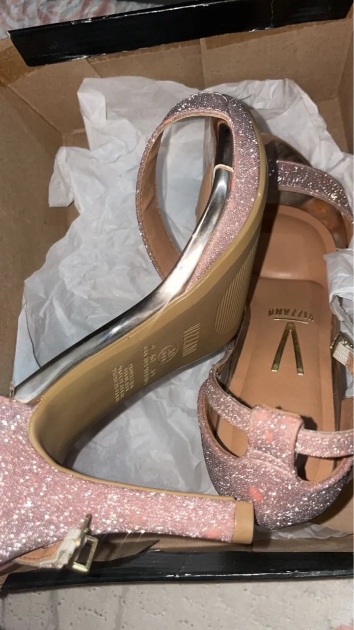 Sandália Glitter Vizzano - Rosa