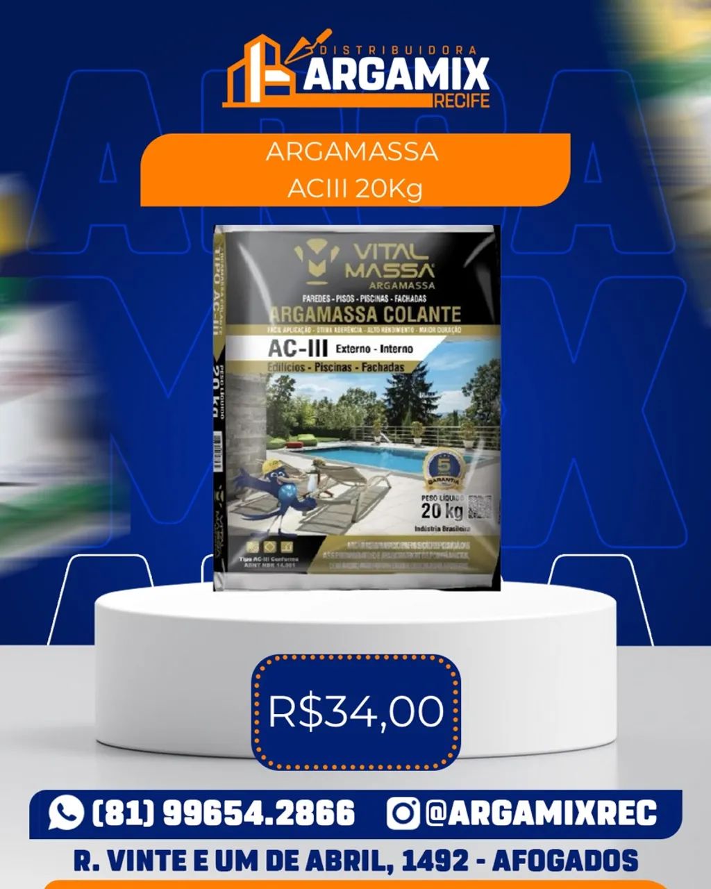 Argamassa AC3 Colante - Foto 3