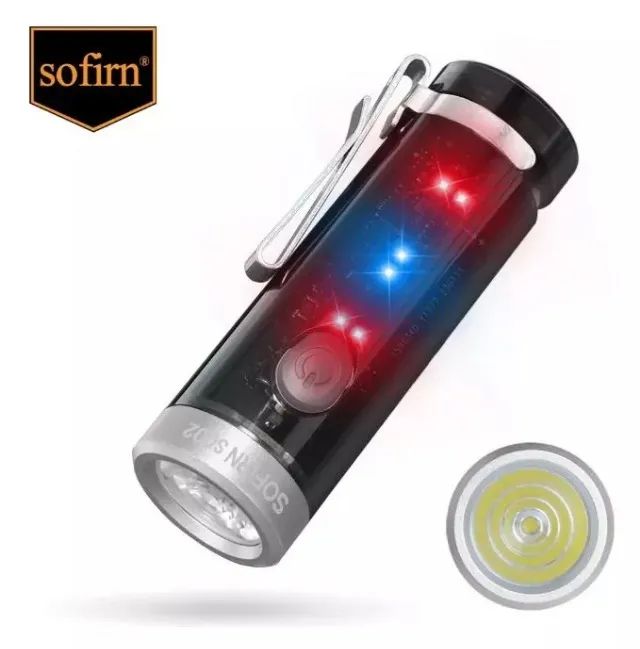 Mini Lanterna Sofirn SC02 RGB Pisca Alerta p/ Bicicleta 330 lumens EDC - Foto 4