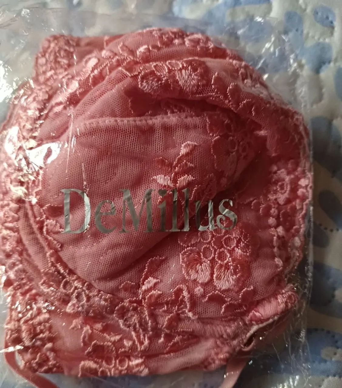 Sutiã  rosa delicado bordado - Foto 3