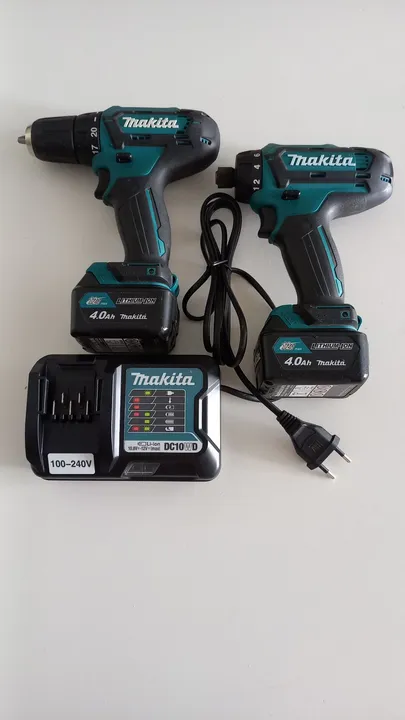 Kit de Furadeiras e Parafusadeiras Makita 12V 4.0Ah - NOVO